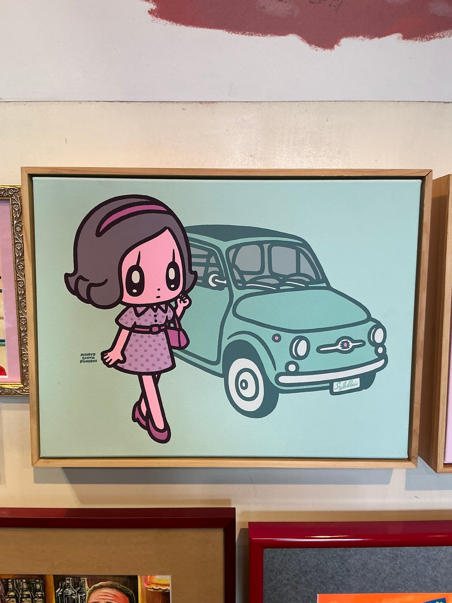 モニョチタポミチFIAT500Tシャツ