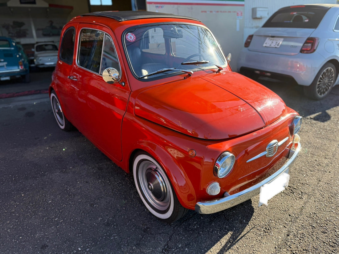 1973年FIAT500Rオレンジ入荷です。