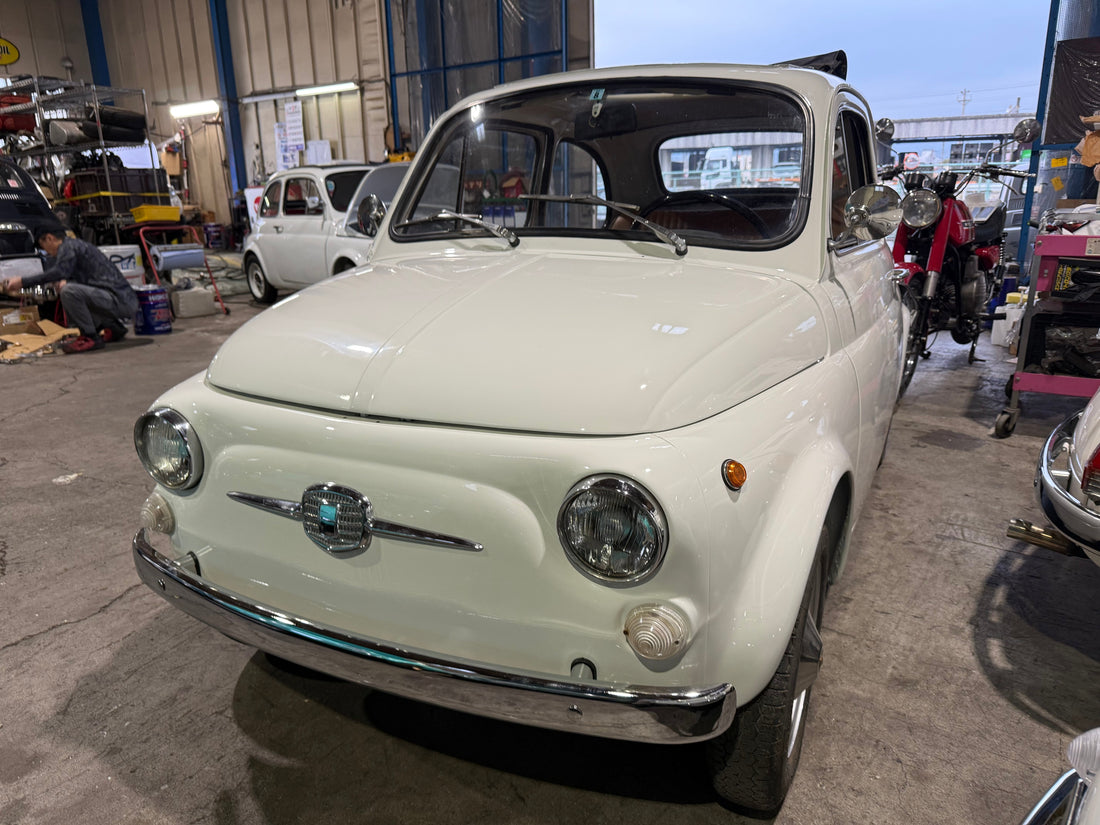 販売ページに1972年FIAT500L NEWペイントUPしました。