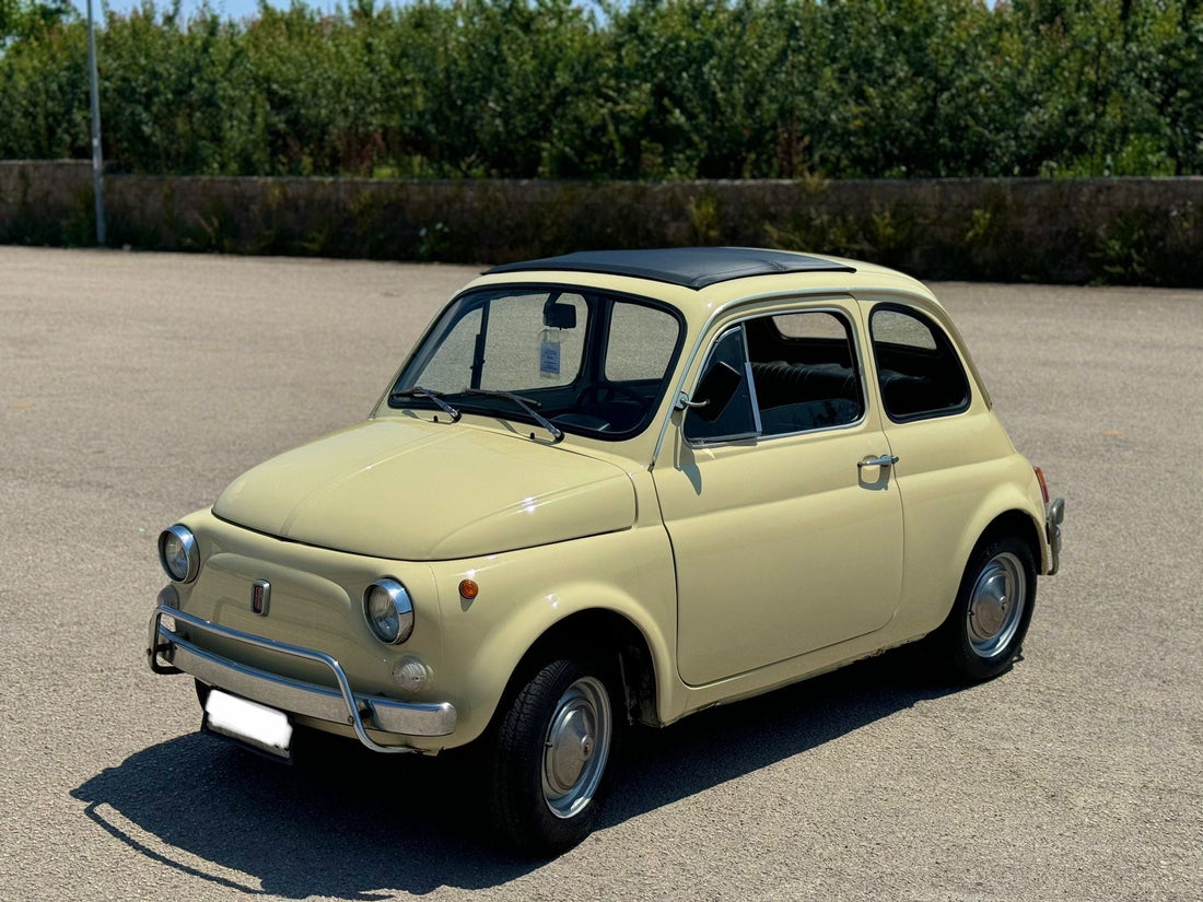 11月到着のイタリア🇮🇹からのコンテナ1971年FIAT500Lルパンイエローです。