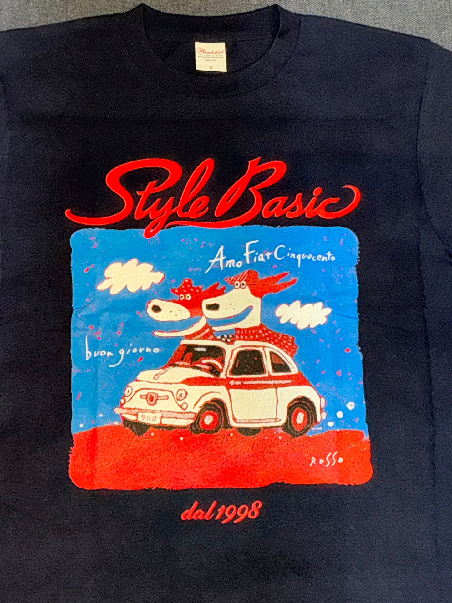 ROSSOカラーTシャツ　FIATスポルト