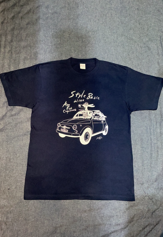 ROSSOコラボTシャツ　ネイビー