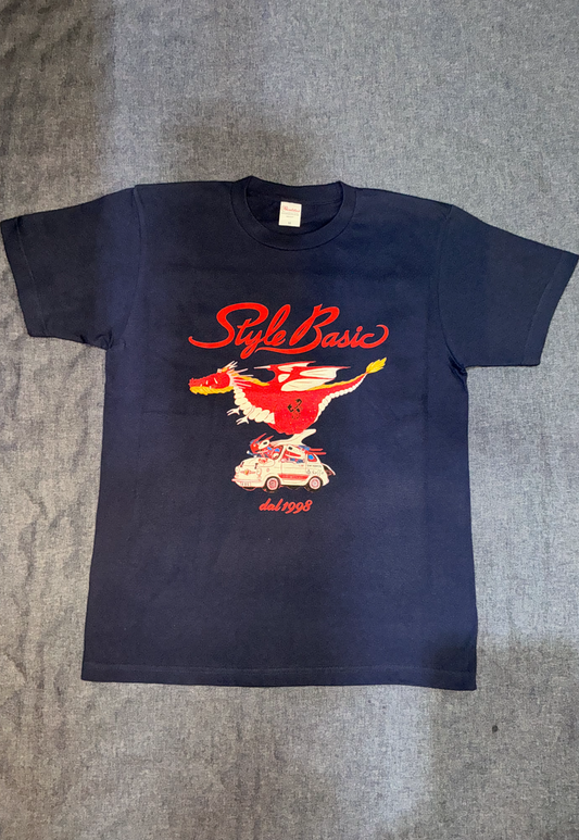 ROSSOカラーTシャツ　ドラゴン
