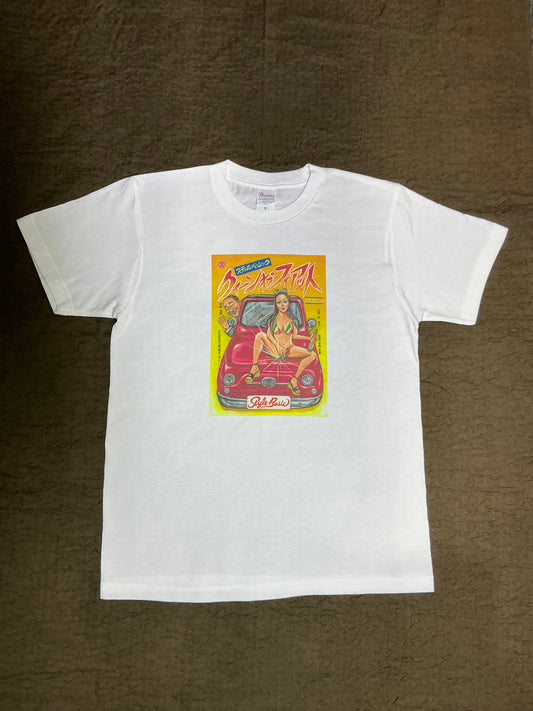 吉岡里奈さんクイーンオブフィアットTシャツ