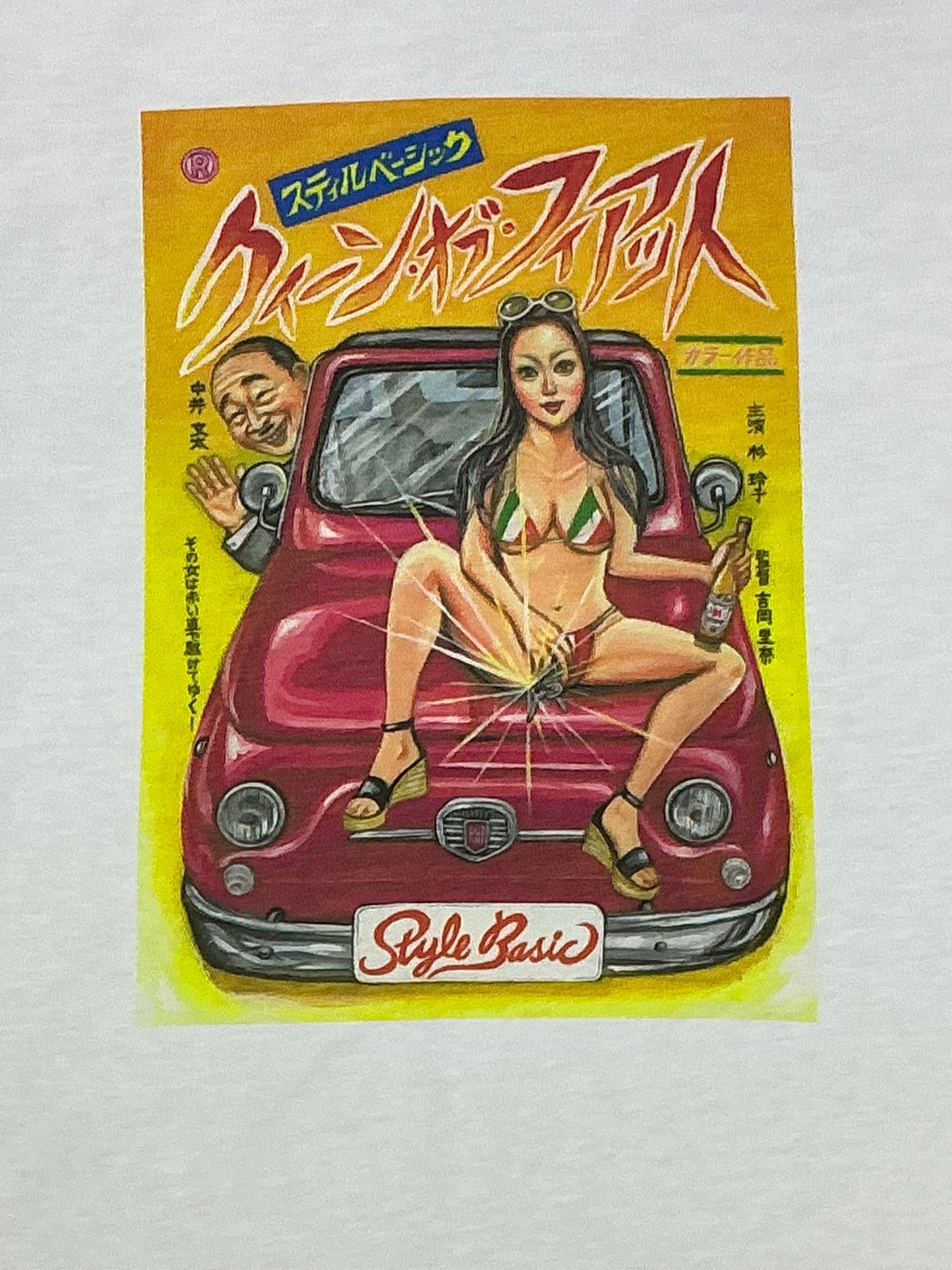 吉岡里奈さんクイーンオブフィアットTシャツ