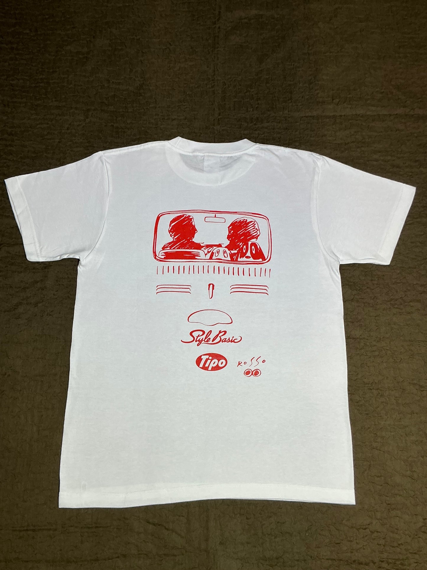 ROSSO FIAT500 FタイプステアリングTシャツ