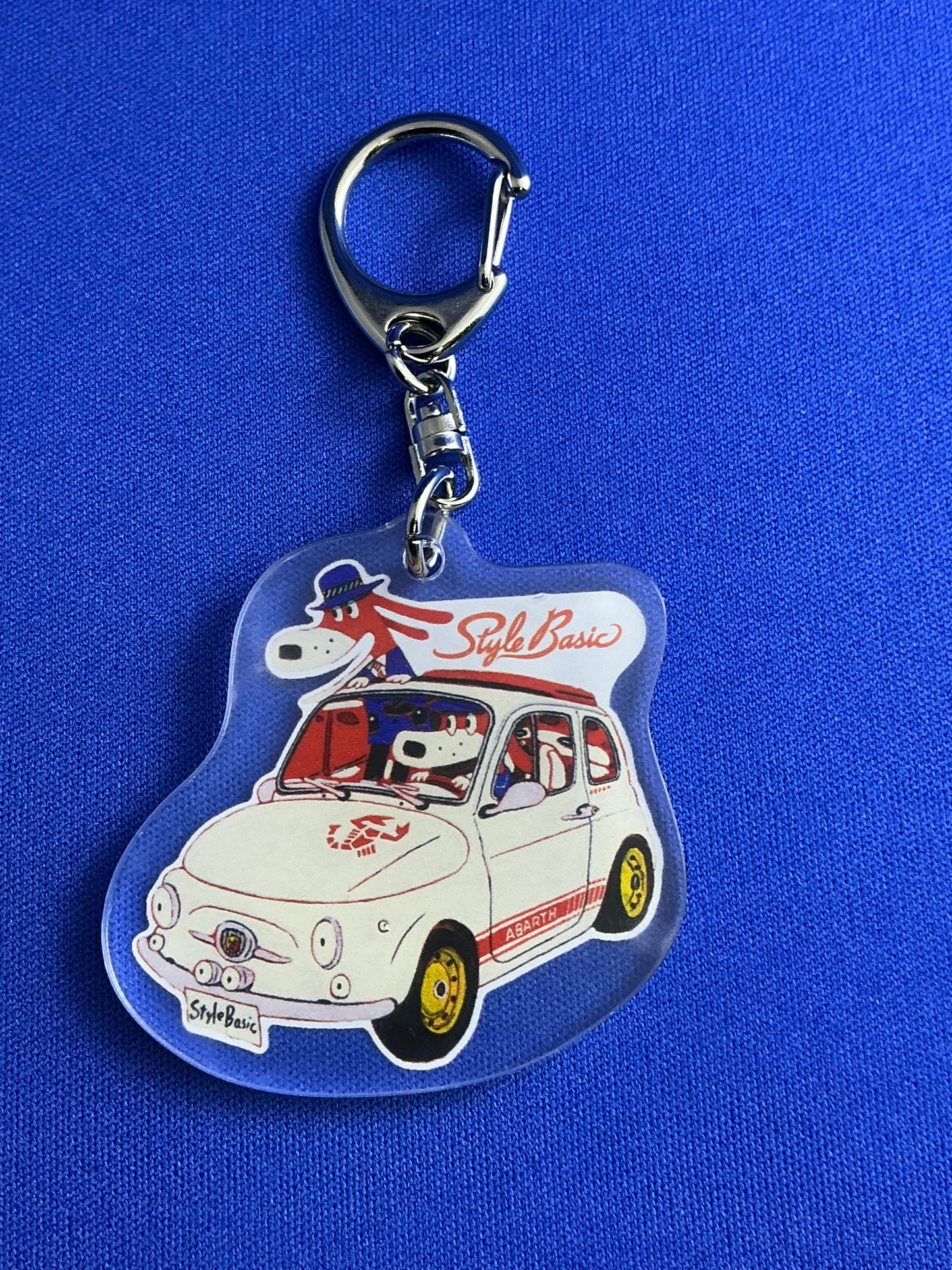 ROSSOコラボFIAT500キーホルダー　ABARTH595バージョン
