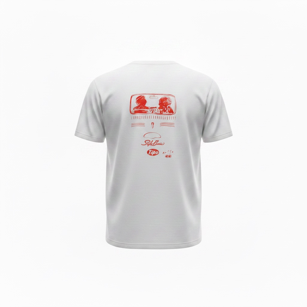 ROSSO FIAT500 FタイプステアリングTシャツ