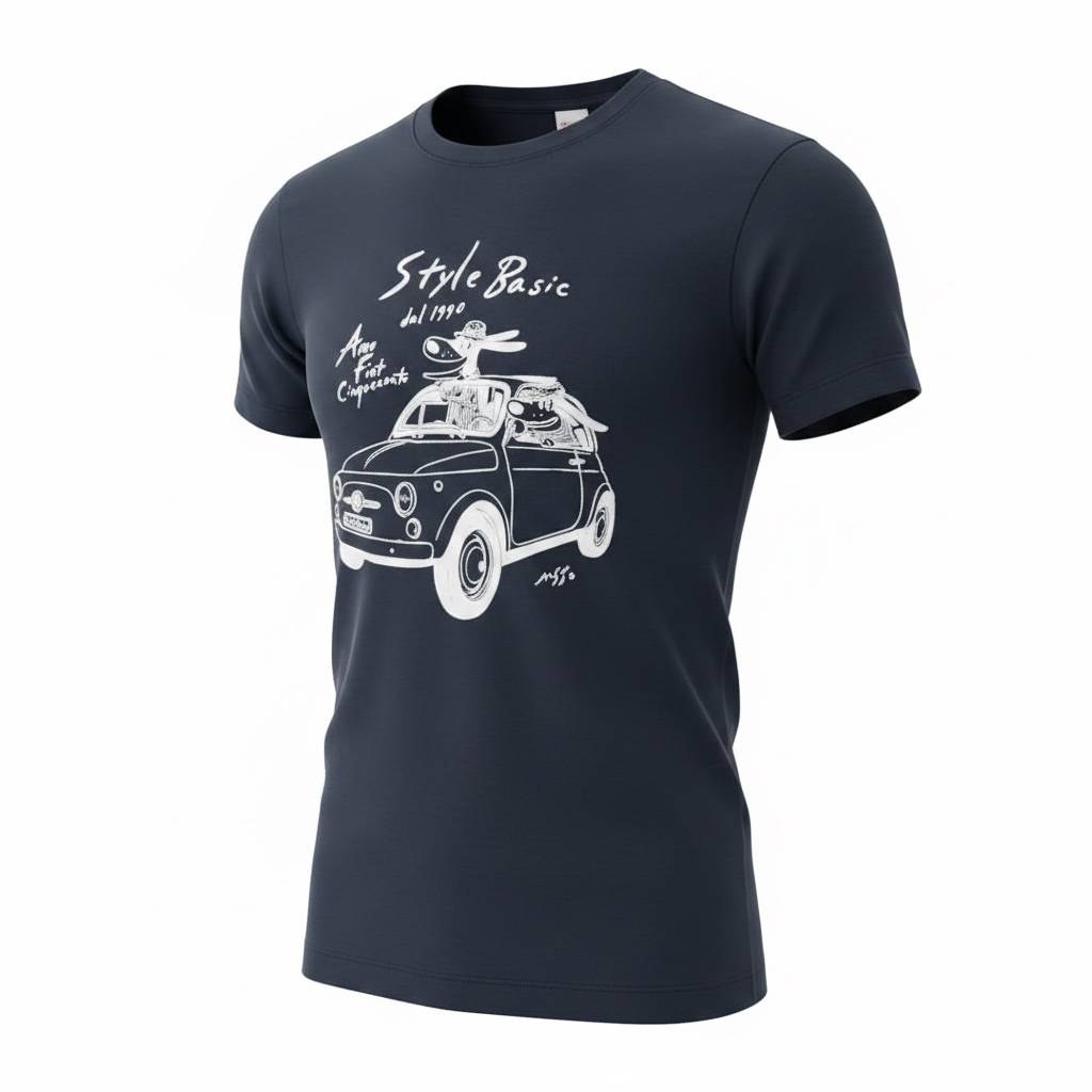 ROSSOコラボTシャツ　ネイビー