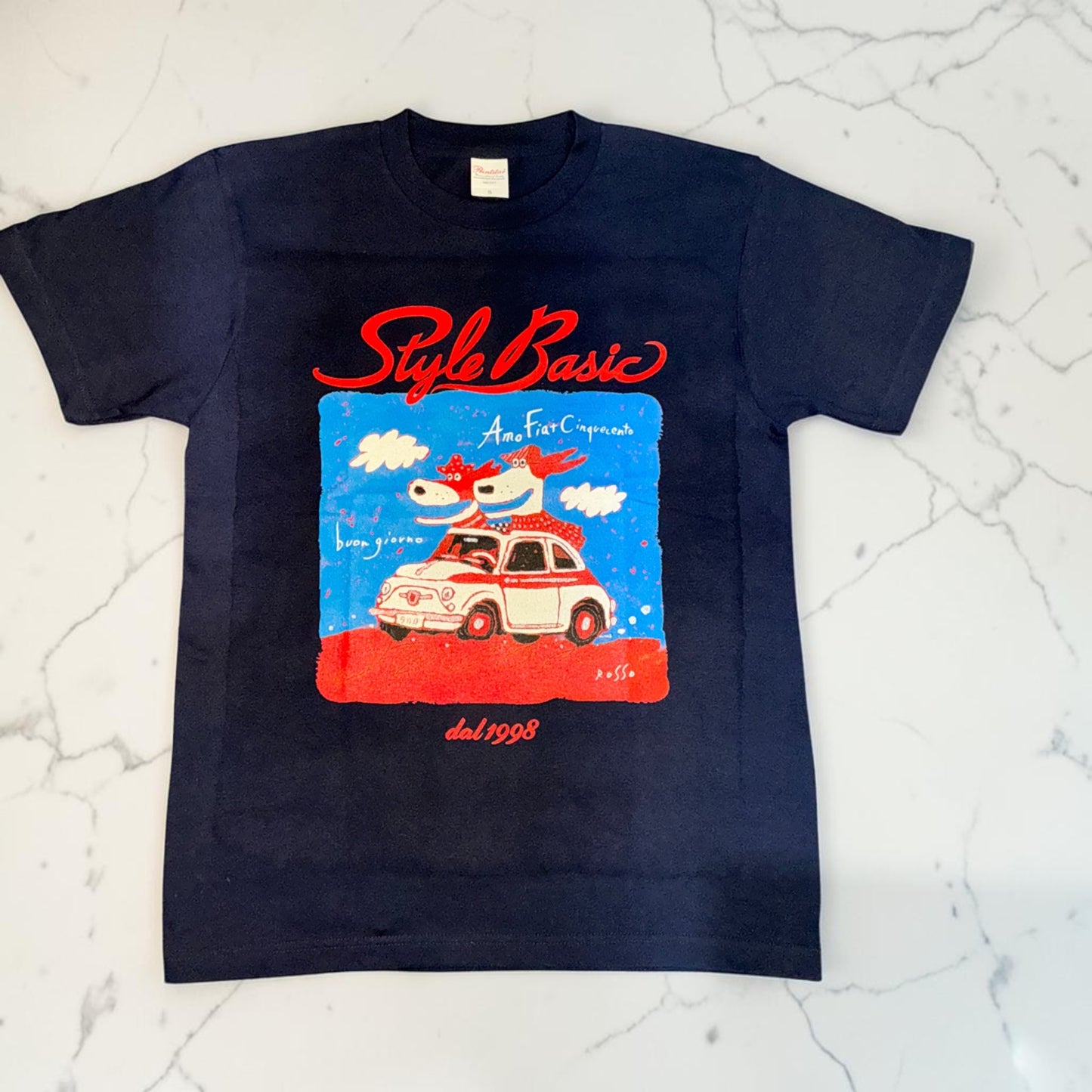 ROSSOカラーTシャツ　FIATスポルト