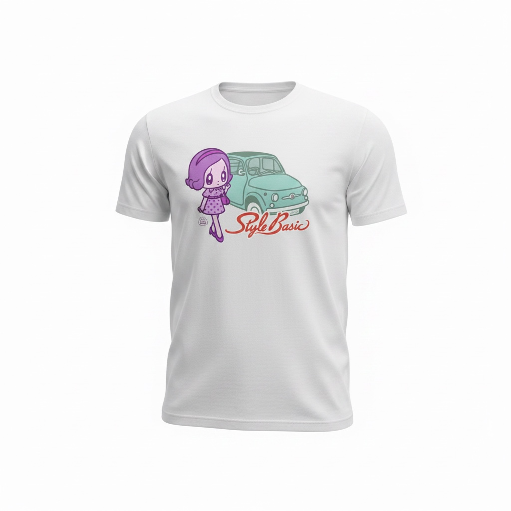 モニョチタポミチFIAT500Tシャツ