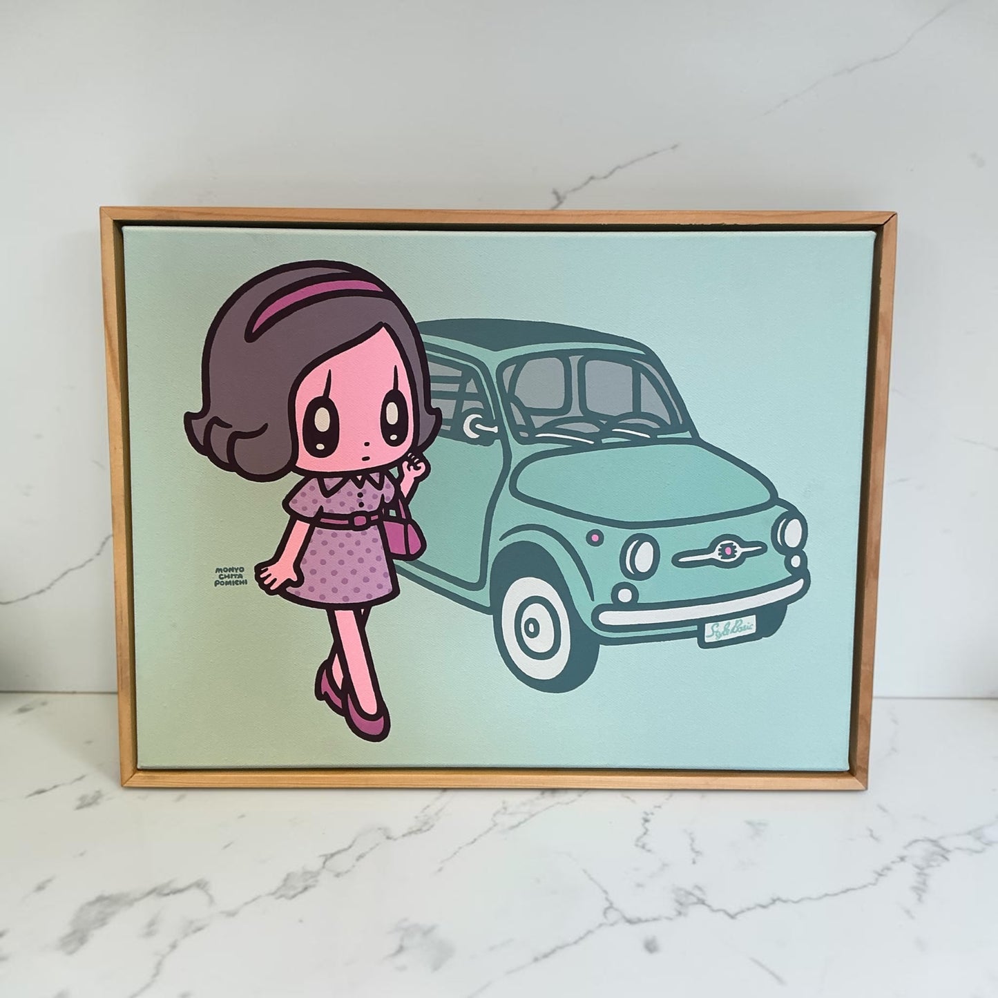 モニョチタポミチFIAT500Tシャツ