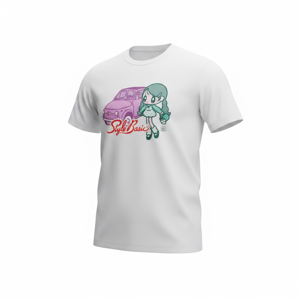 モニョチタポミチFIAT500Tシャツ