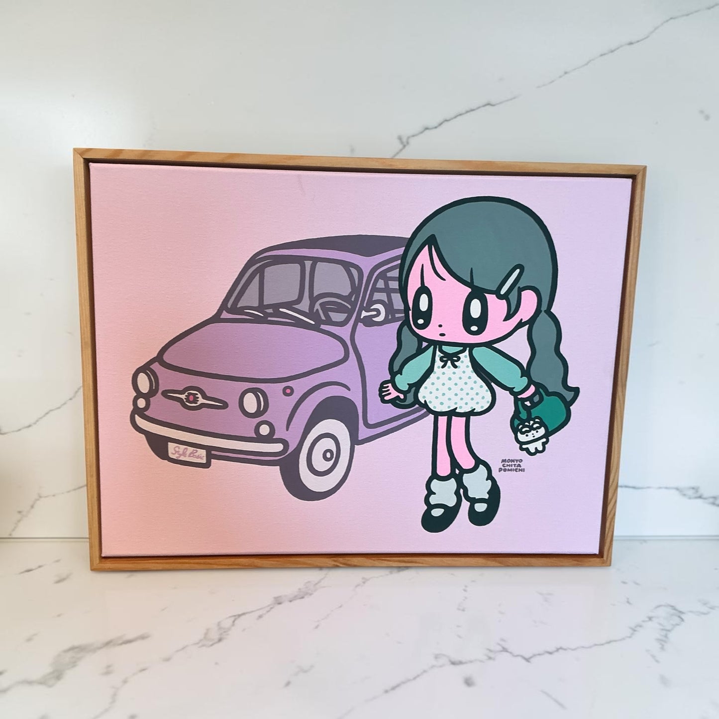 モニョチタポミチFIAT500トートバッグ