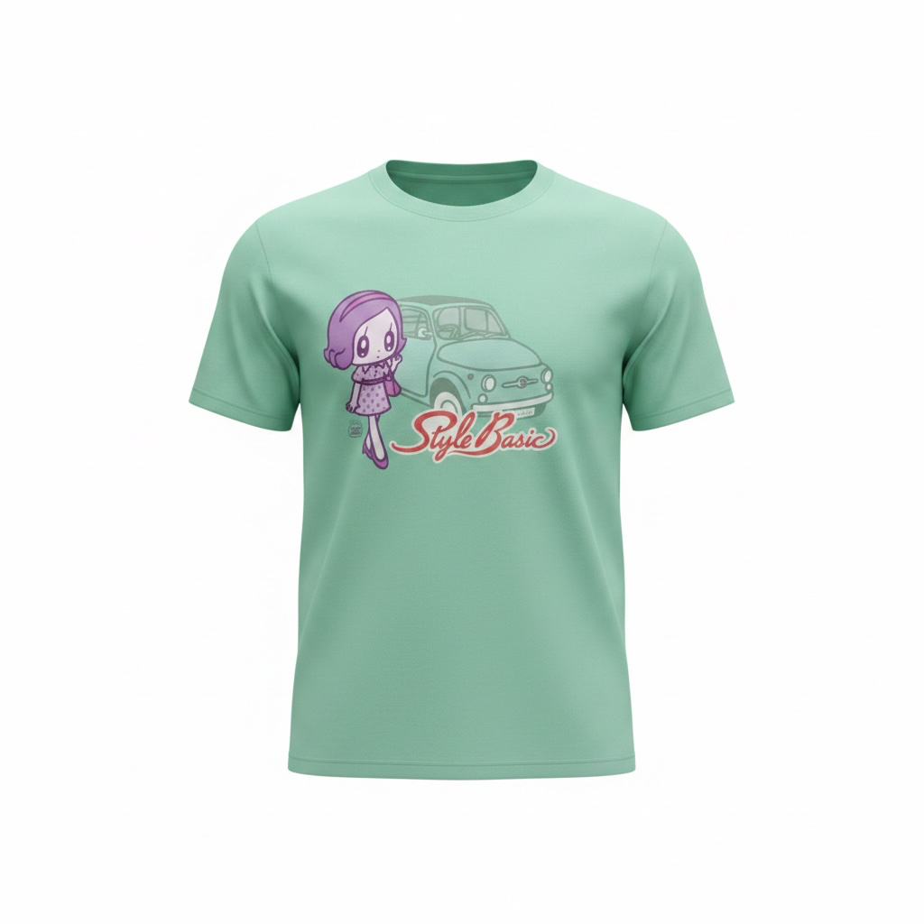 モニョチタポミチFIAT500Tシャツ