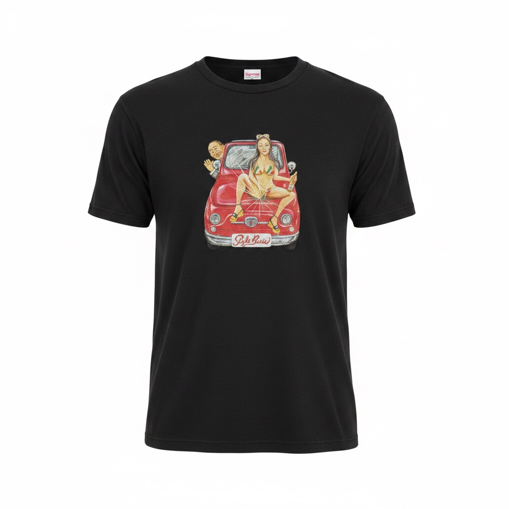 吉岡里奈さんクイーンオブフィアットTシャツ