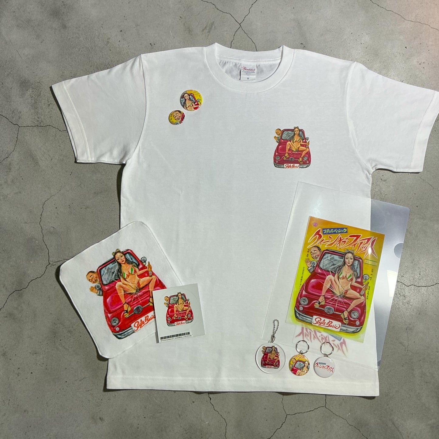吉岡里奈さんクイーンオブフィアットTシャツ