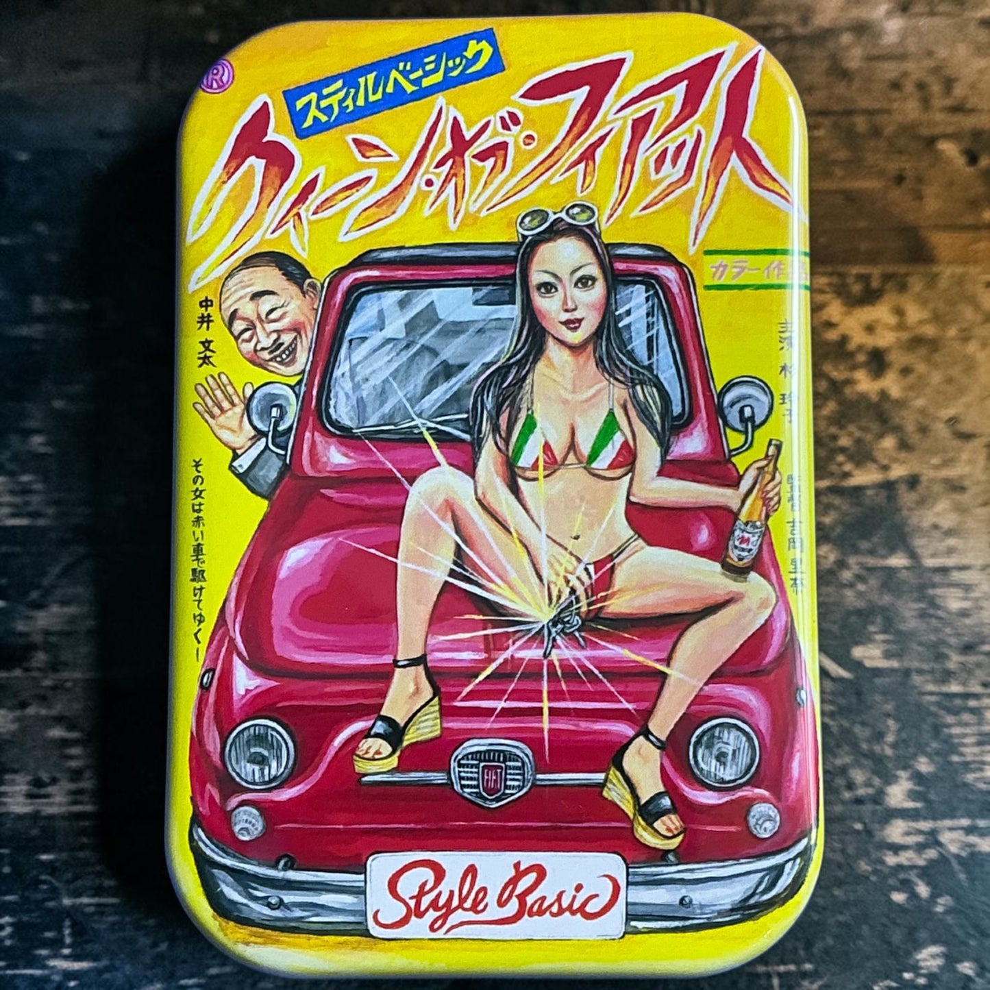 吉岡里奈クイーンオブフィアット缶バッチ